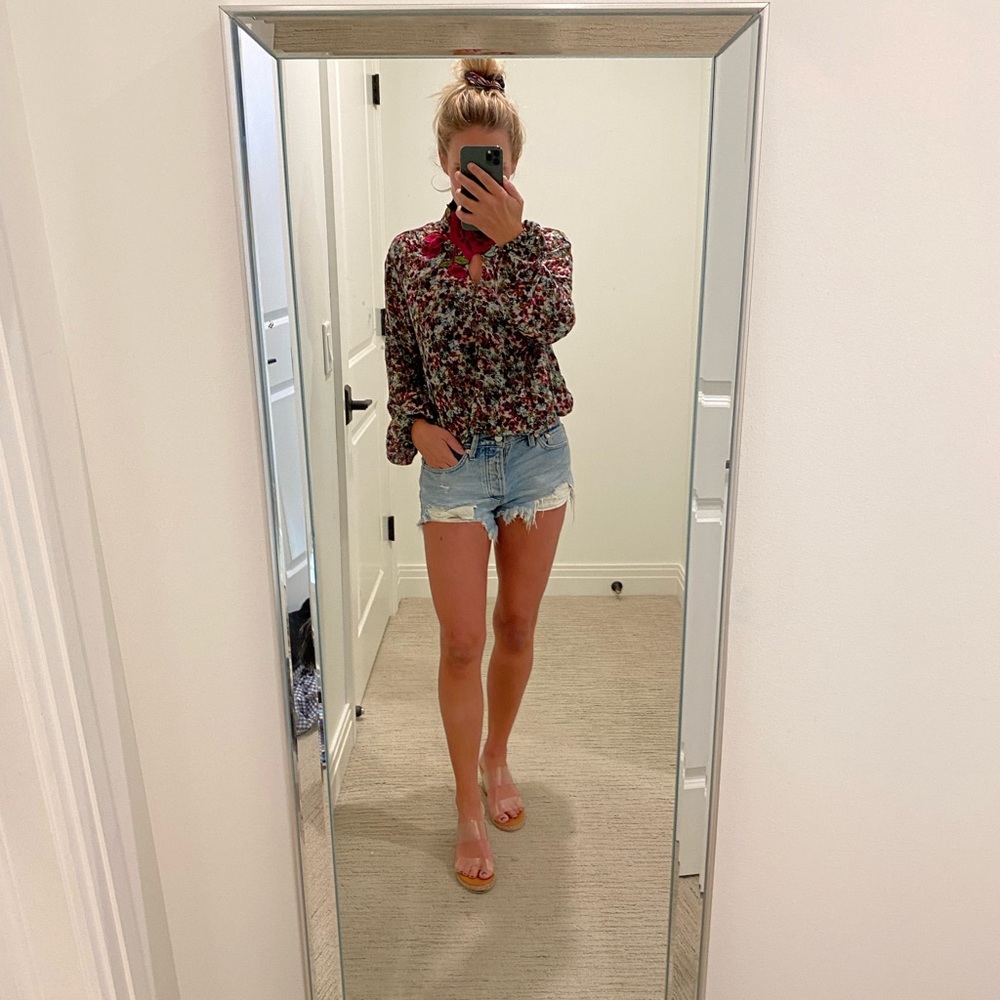 Chelsea and Violet High Neck blouse.  Size small